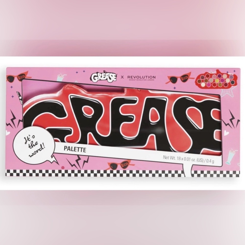 GREASE X REVOLUTION 18-pan
Eyeshadow Palette